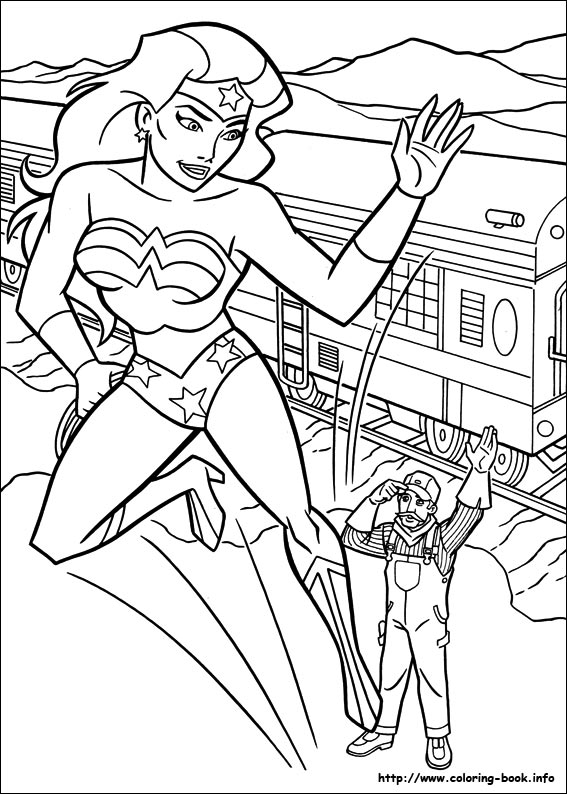 Wonder Woman coloring picture