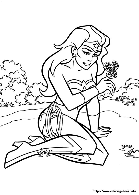 Wonder Woman coloring picture