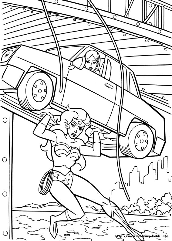 Wonder Woman coloring picture