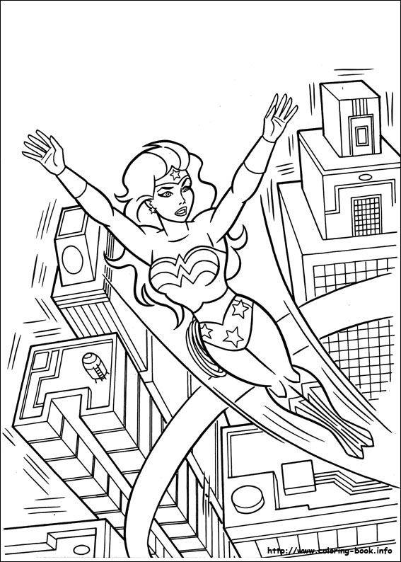 Wonder Woman coloring picture