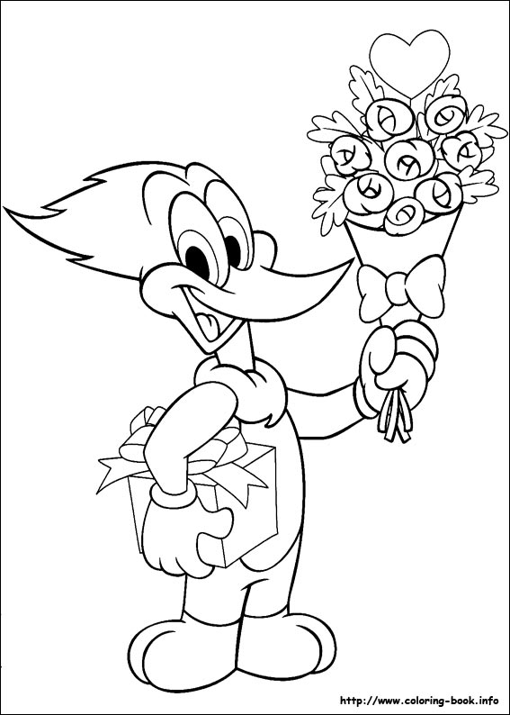 Woody Woodpecker coloring picture