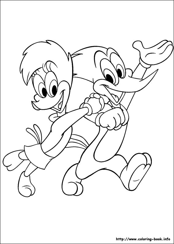 Woody Woodpecker coloring picture