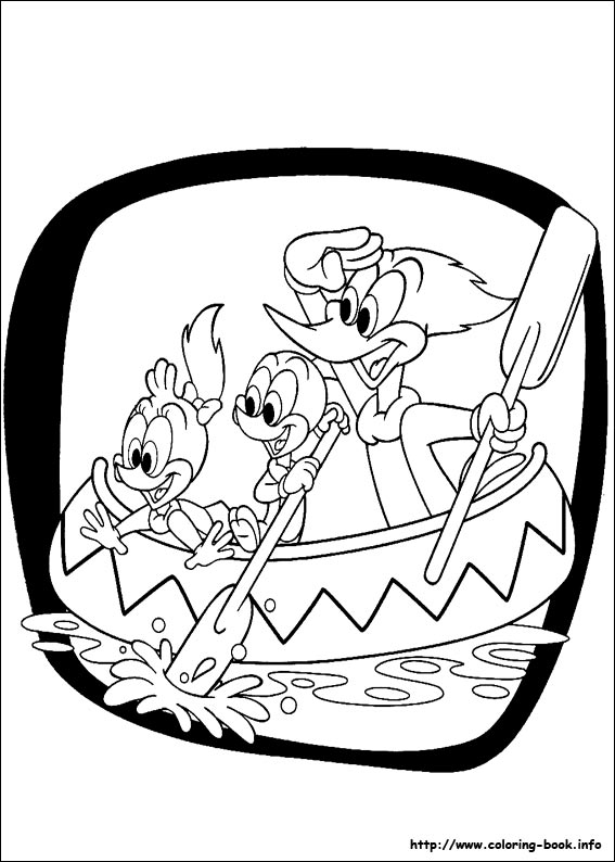 Woody Woodpecker coloring picture