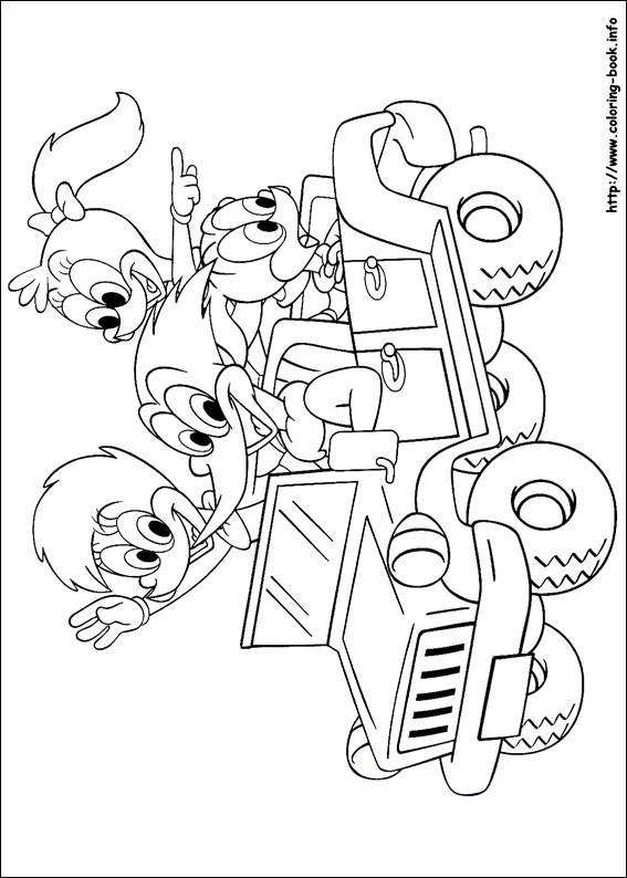 Woody Woodpecker coloring picture