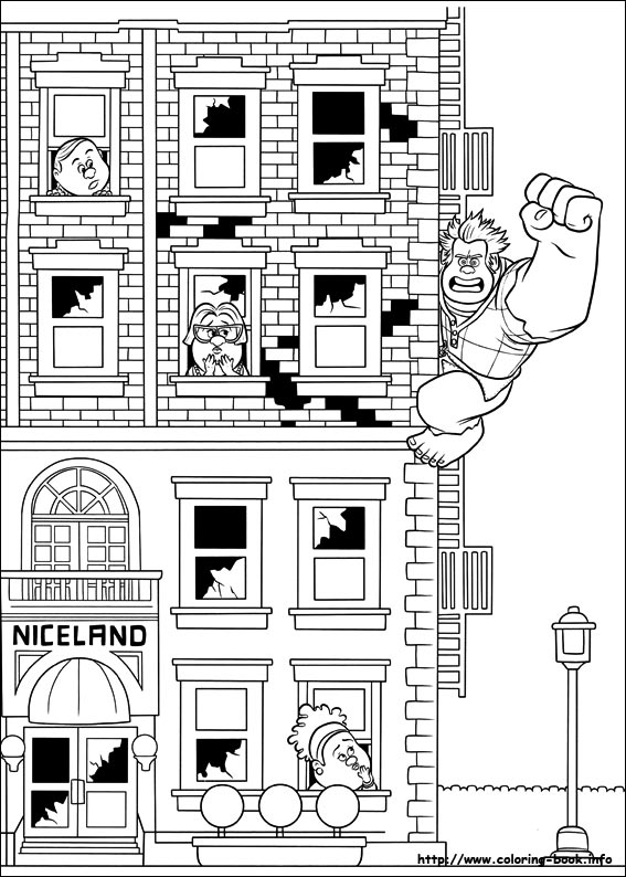 Wreck-It Ralph coloring picture