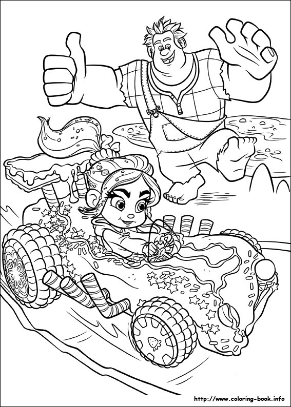 Wreck-It Ralph coloring picture