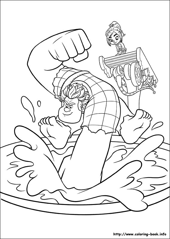 Wreck-It Ralph coloring picture