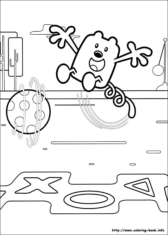 Wow Wow Wubbzy coloring picture