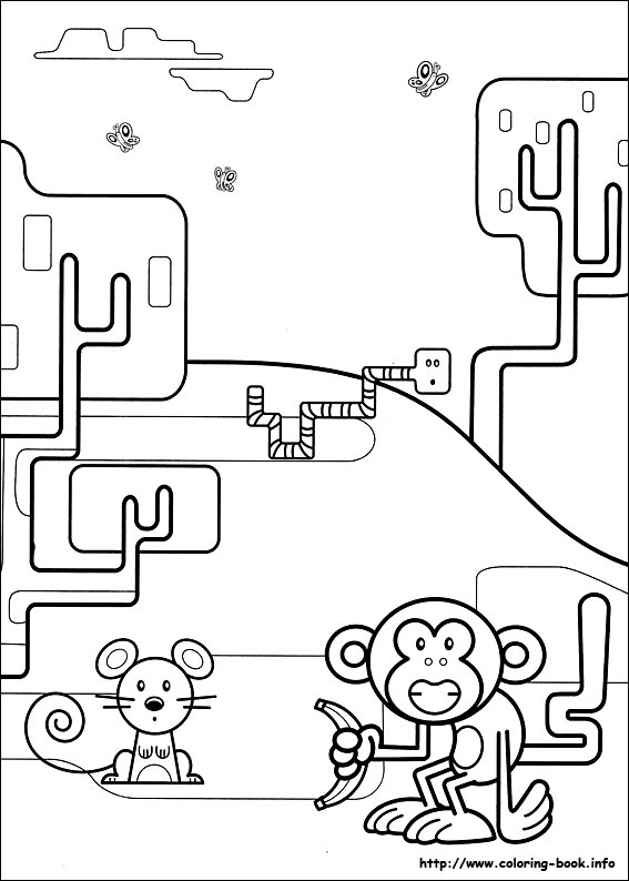 Wow Wow Wubbzy coloring picture