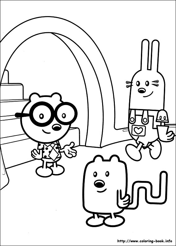 Wow Wow Wubbzy coloring picture