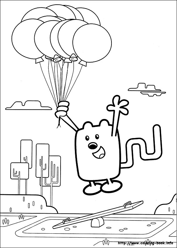 Wow Wow Wubbzy coloring picture