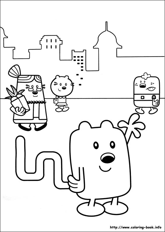 Wow Wow Wubbzy coloring picture