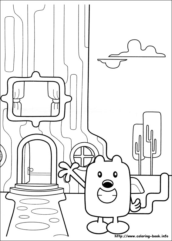 Wow Wow Wubbzy coloring picture