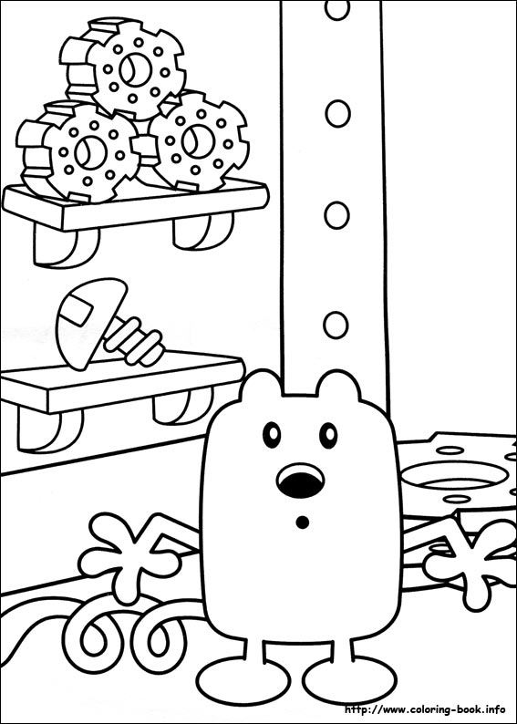 Wow Wow Wubbzy coloring picture