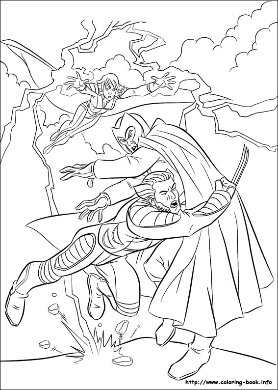 X-Men coloring picture