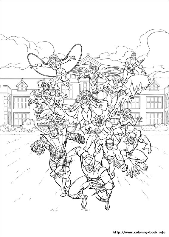 X-Men coloring picture