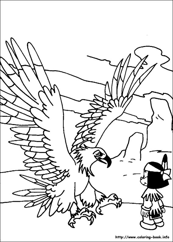 Yakari coloring picture