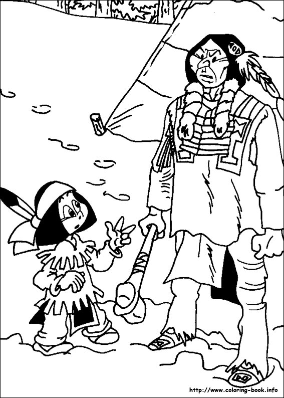 Yakari coloring picture