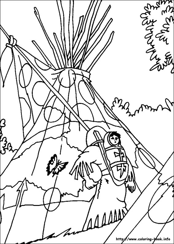 Yakari coloring picture