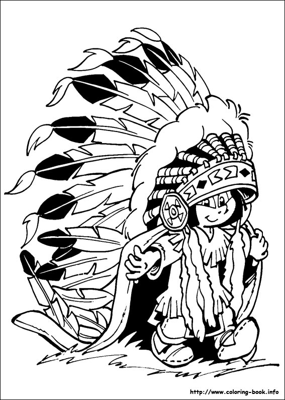 Yakari coloring picture