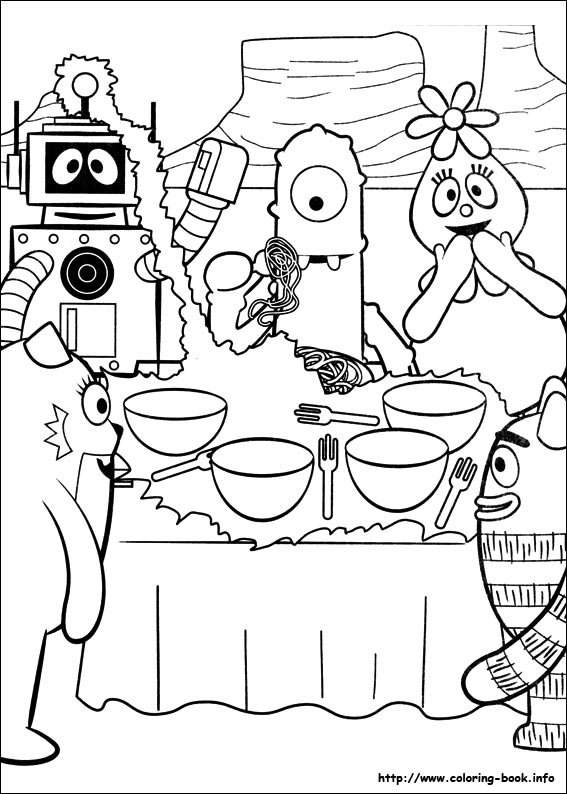 Yo Gabba Gabba! coloring picture