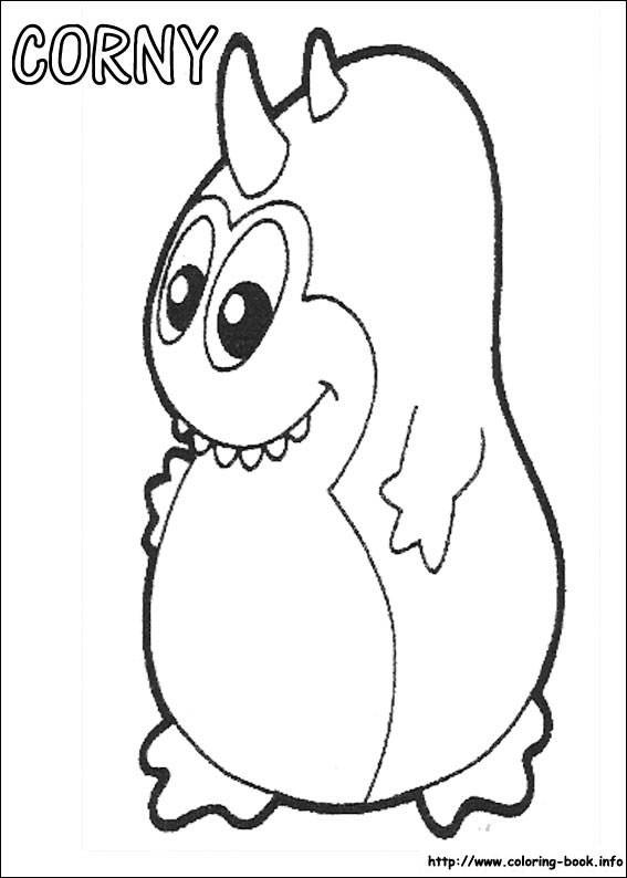 Yokomon coloring picture