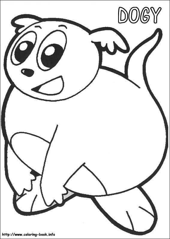 Yokomon coloring picture