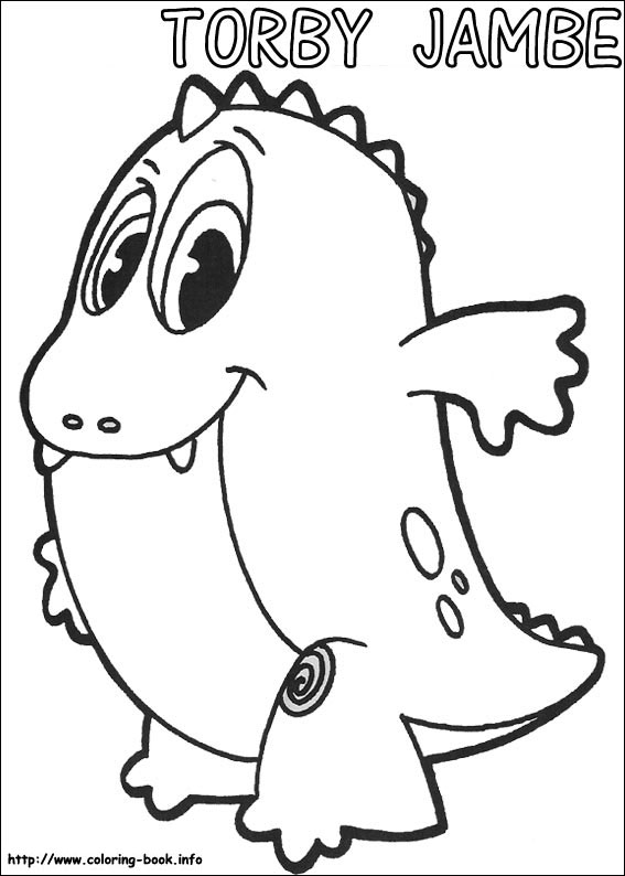 Yokomon coloring picture