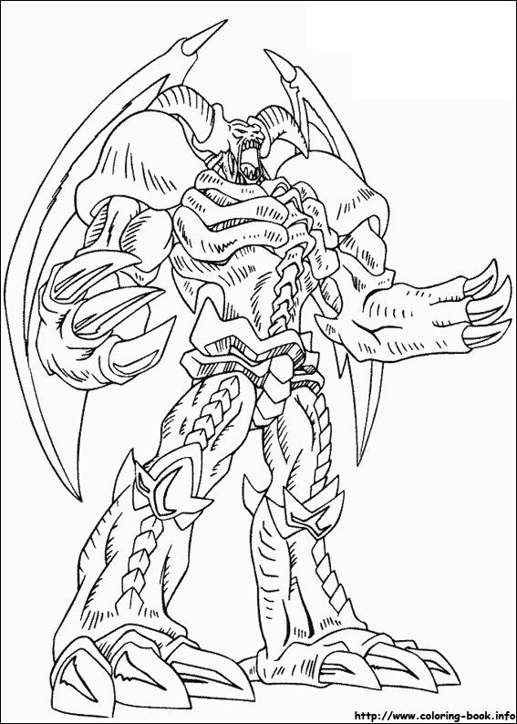 Yu-Gi-Oh coloring picture