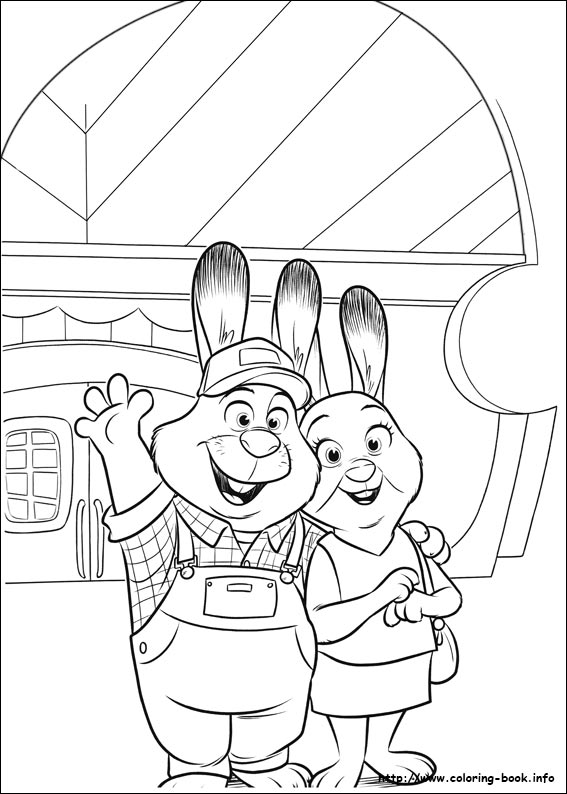 Zootopia coloring picture