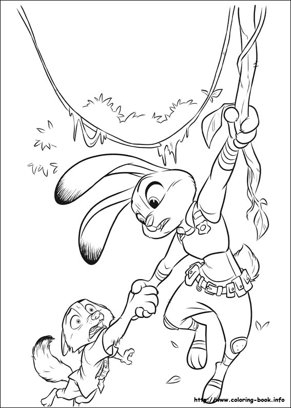 Zootopia coloring picture