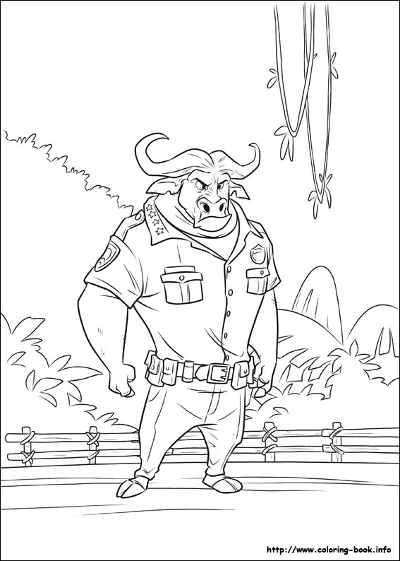 Zootopia coloring picture