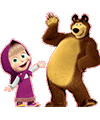 Masha and the Bear coloring pages