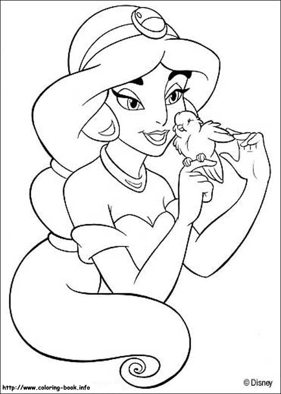 Aladdin coloring picture