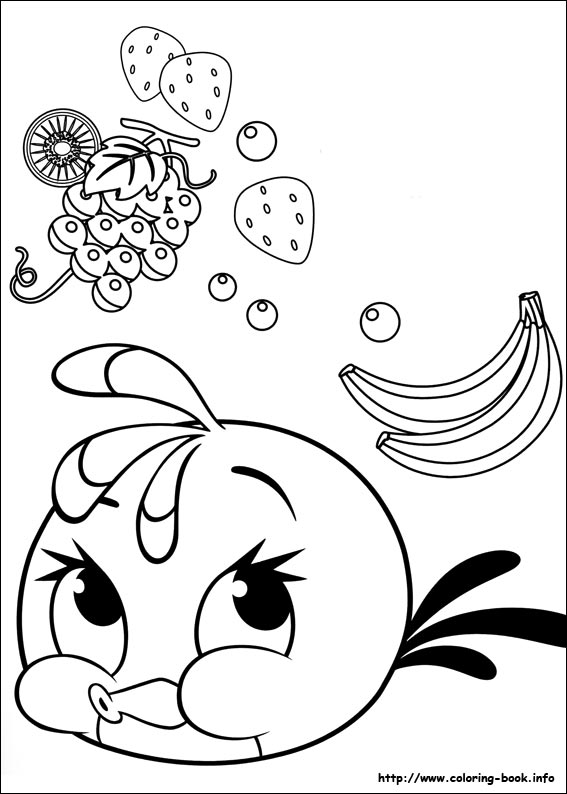 Angry Birds Stella coloring picture