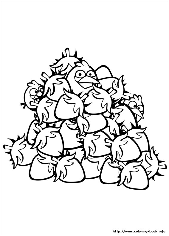 Angry Birds coloring picture