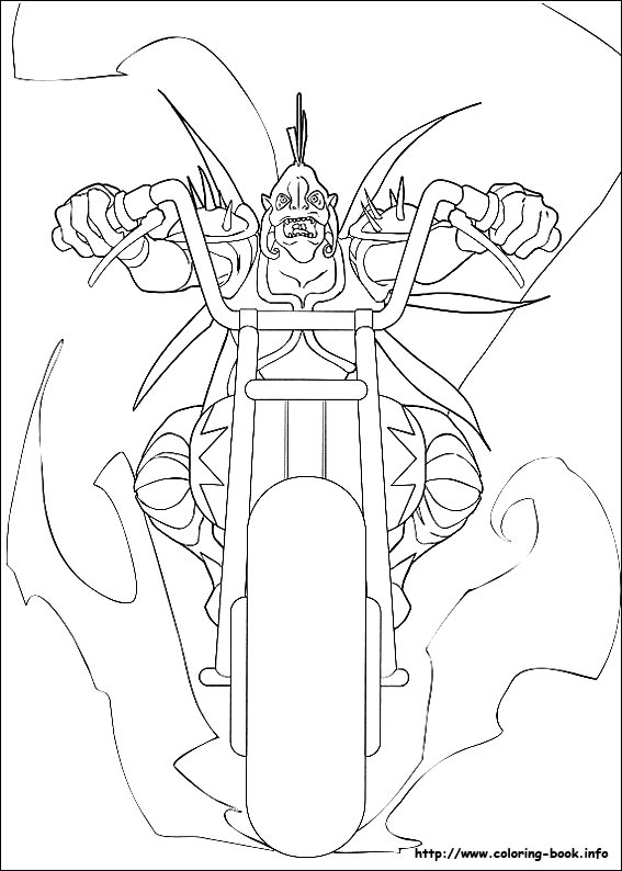 Arthur and the two worlds war coloring picture