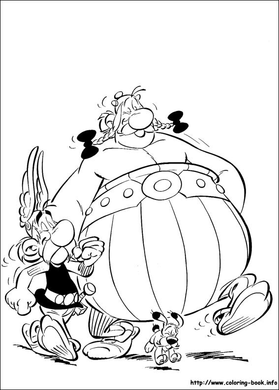 Asterix coloring picture