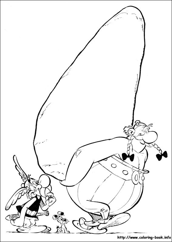 Asterix coloring picture