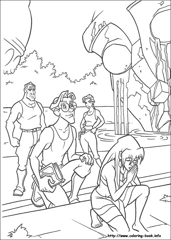 Atlantis coloring picture