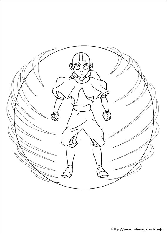 Avatar, the last airbender coloring picture