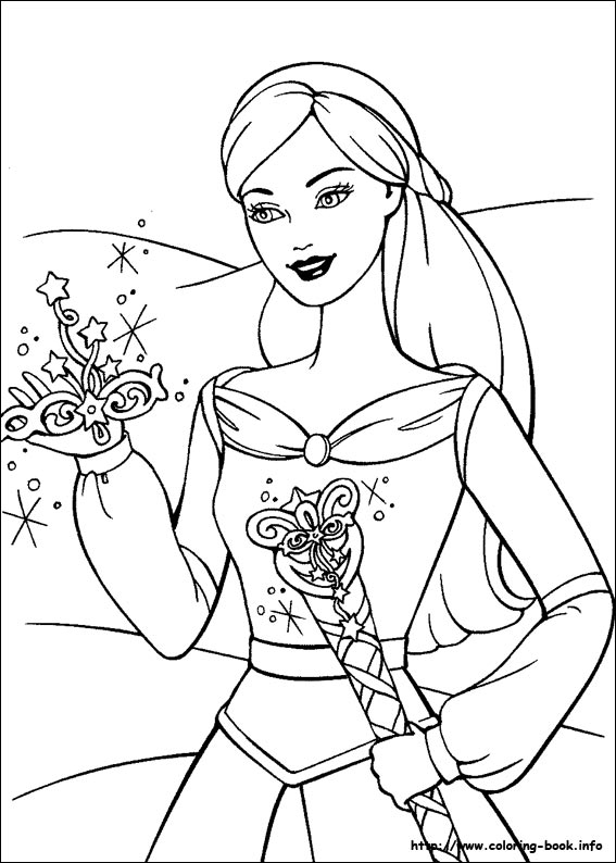 Barbie and the Magic of Pegasus coloring picture