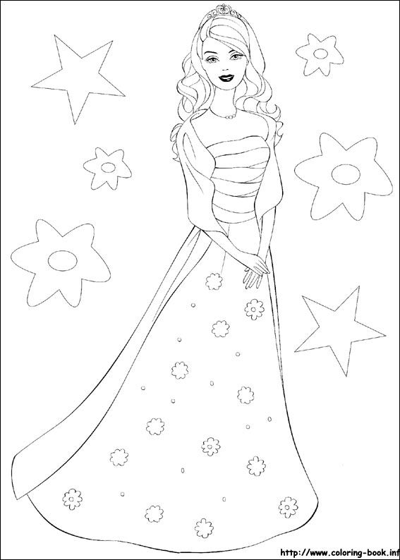 Barbie coloring picture