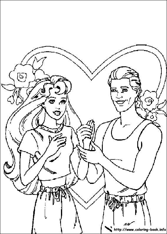 Barbie coloring picture