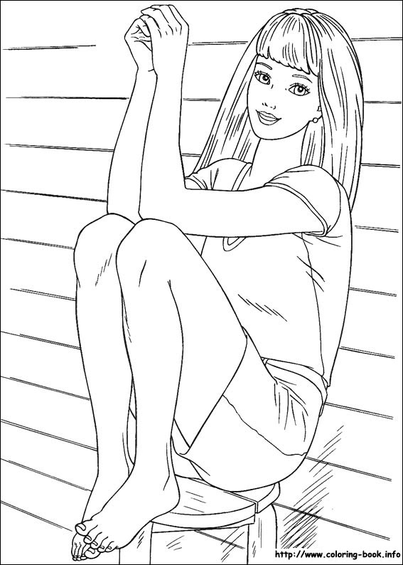Barbie coloring picture
