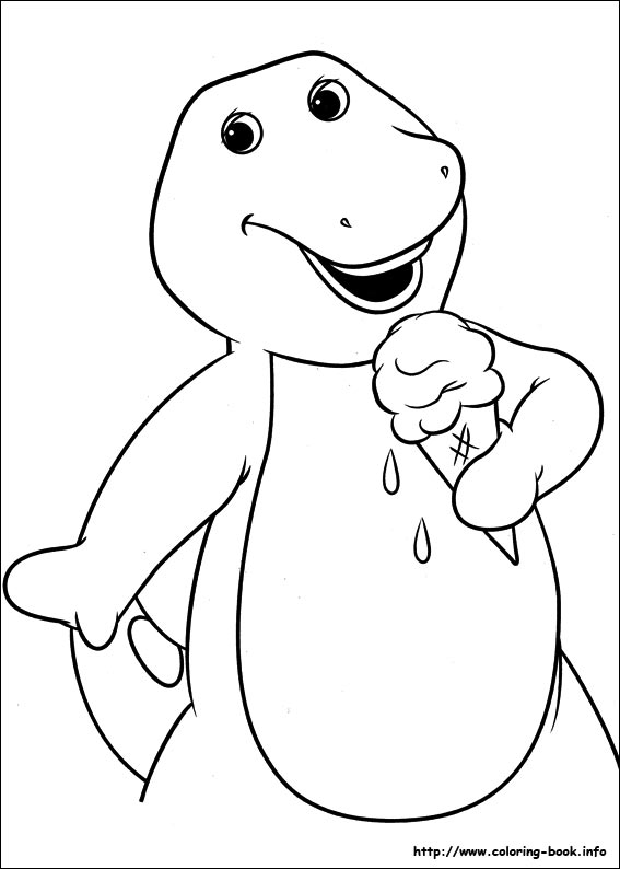 Barney and Friends coloring picture