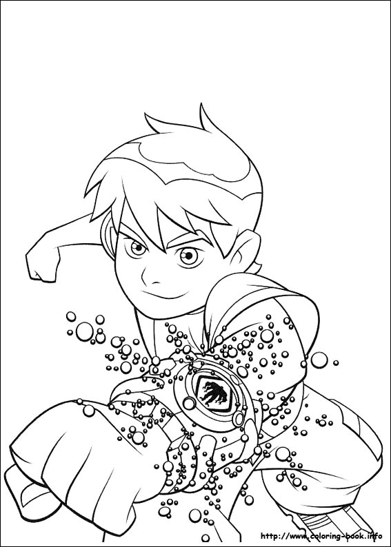 Ben 10 coloring picture