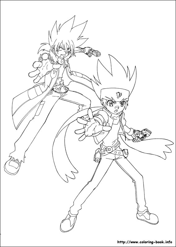 Beyblade coloring picture