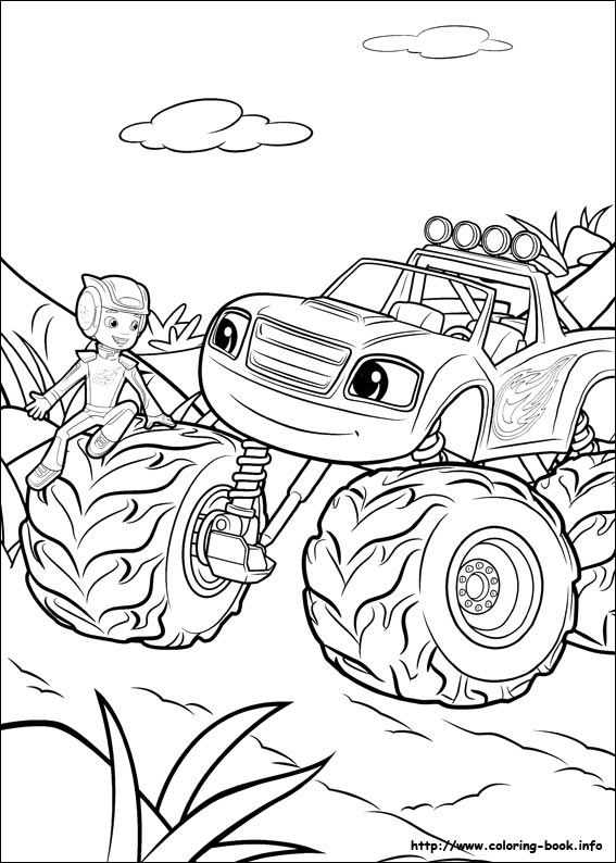 Blaze and the Monster Machines coloring picture