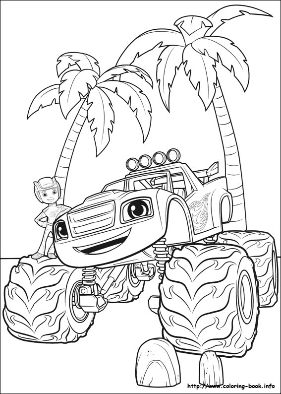 Blaze and the Monster Machines coloring picture